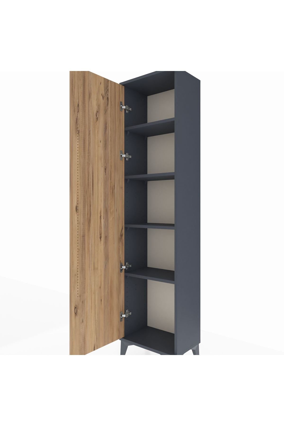 Arges Dolap 4 Raflı Tek Kapaklı 44x30x182 - S22M009V6A