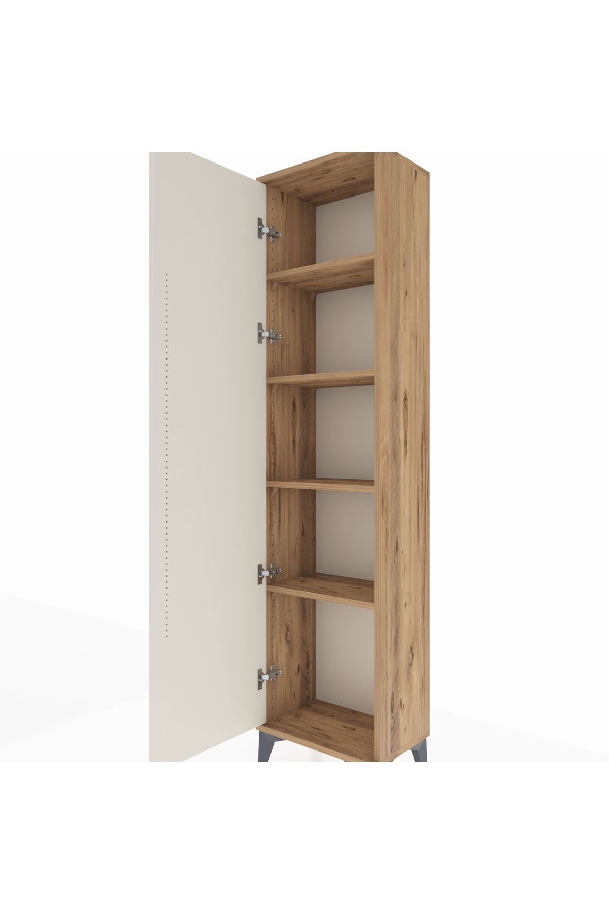 Arges Dolap 4 Raflı Tek Kapaklı 44x30x182 - S22M009V7A