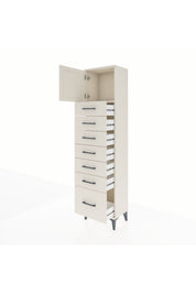 Arges Dolap Tek Raflı 7 Çekmeceli Tek Kapaklı 44x30x182 - S22M010V1A