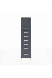 Arges Dolap Tek Raflı 7 Çekmeceli Tek Kapaklı 44x30x182 - S22M010V2A