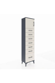 Arges Dolap Tek Raflı 7 Çekmeceli Tek Kapaklı 44x30x182 - S22M010V4A