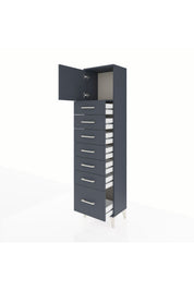 Arges Dolap Tek Raflı 7 Çekmeceli Tek Kapaklı 44x30x182 - S22M010V5A