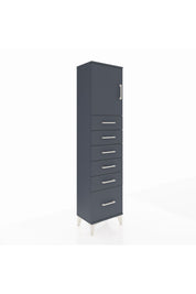 Arges Dolap Tek Raflı 6 Çekmeceli Tek Kapaklı 44x30x182 - S22M011V5A