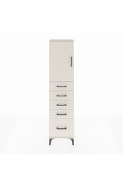 Arges Dolap Tek Raflı 5 Çekmeceli Tek Kapaklı 44x30x182 - S22M012V1A