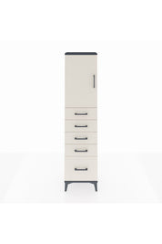 Arges Dolap Tek Raflı 5 Çekmeceli Tek Kapaklı 44x30x182 - S22M012V4A