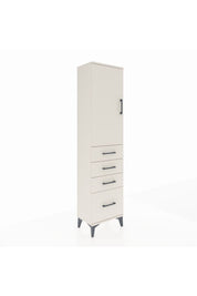 Arges Dolap 2 Raflı 4 Çekmeceli Tek Kapaklı 44x30x182 - S22M013V1A