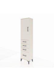 Arges Dolap 2 Raflı 4 Çekmeceli Tek Kapaklı 44x30x182 - S22M013V1A