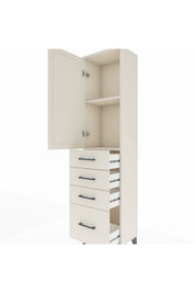 Arges Dolap 2 Raflı 4 Çekmeceli Tek Kapaklı 44x30x182 - S22M013V1A