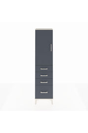 Arges Dolap 2 Raflı 4 Çekmeceli Tek Kapaklı 44x30x182 - S22M013V2A