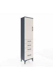 Arges Dolap 2 Raflı 4 Çekmeceli Tek Kapaklı 44x30x182 - S22M013V4A