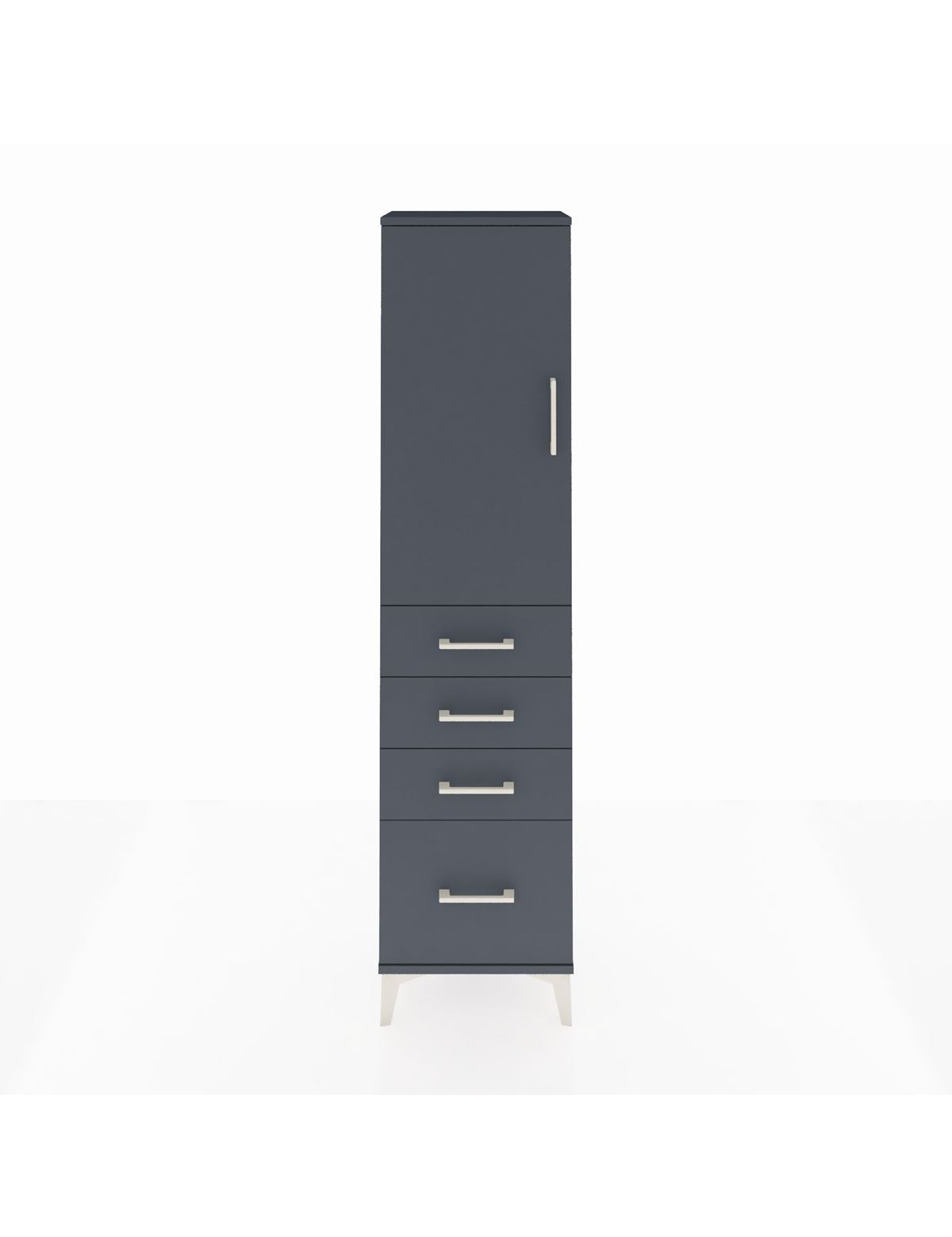Arges Dolap 2 Raflı 4 Çekmeceli Tek Kapaklı 44x30x182 - S22M013V5A