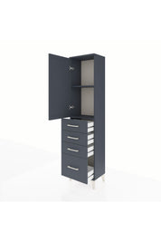 Arges Dolap 2 Raflı 4 Çekmeceli Tek Kapaklı 44x30x182 - S22M013V5A