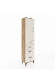 Arges Dolap 2 Raflı 4 Çekmeceli Tek Kapaklı 44x30x182 - S22M013V7A