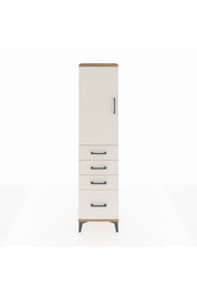 Arges Dolap 2 Raflı 4 Çekmeceli Tek Kapaklı 44x30x182 - S22M013V7A