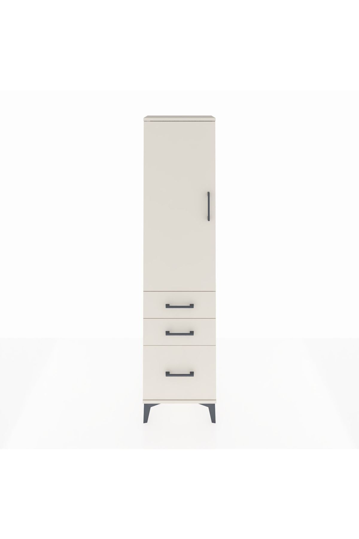 Arges Dolap 2 Raflı 3 Çekmeceli Tek Kapaklı 44x30x182 - S22M014V1A