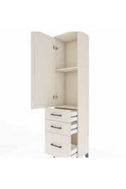 Arges Dolap 2 Raflı 3 Çekmeceli Tek Kapaklı 44x30x182 - S22M014V1A