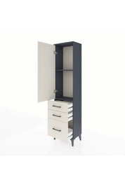 Arges Dolap 2 Raflı 3 Çekmeceli Tek Kapaklı 44x30x182 - S22M014V4A