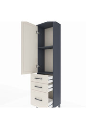 Arges Dolap 2 Raflı 3 Çekmeceli Tek Kapaklı 44x30x182 - S22M014V4A
