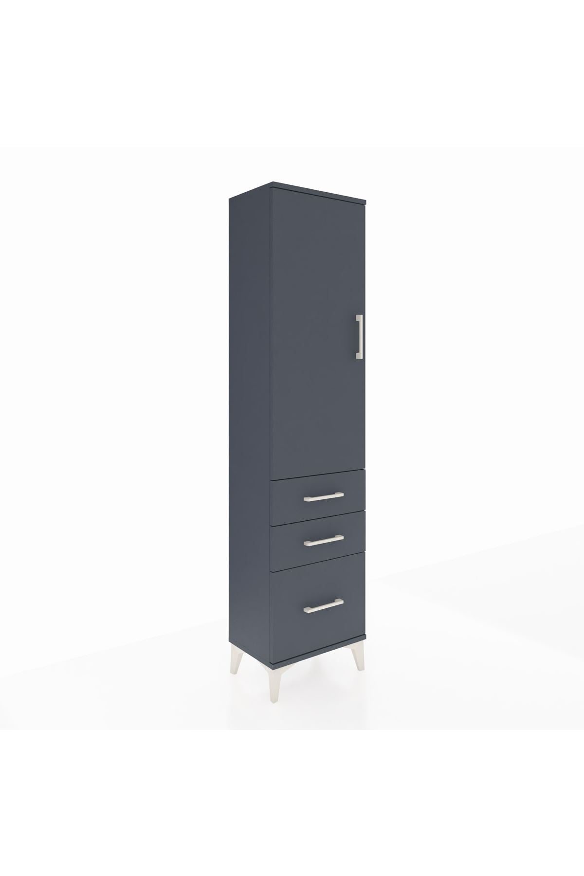 Arges Dolap 2 Raflı 3 Çekmeceli Tek Kapaklı 44x30x182 - S22M014V5A