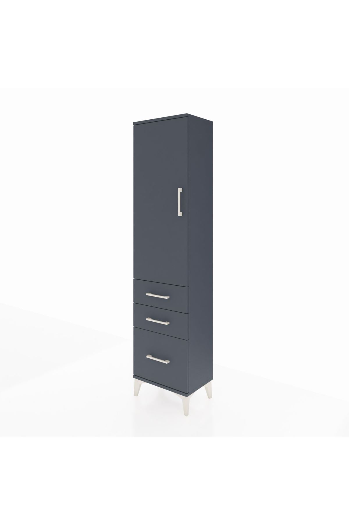 Arges Dolap 2 Raflı 3 Çekmeceli Tek Kapaklı 44x30x182 - S22M014V5A