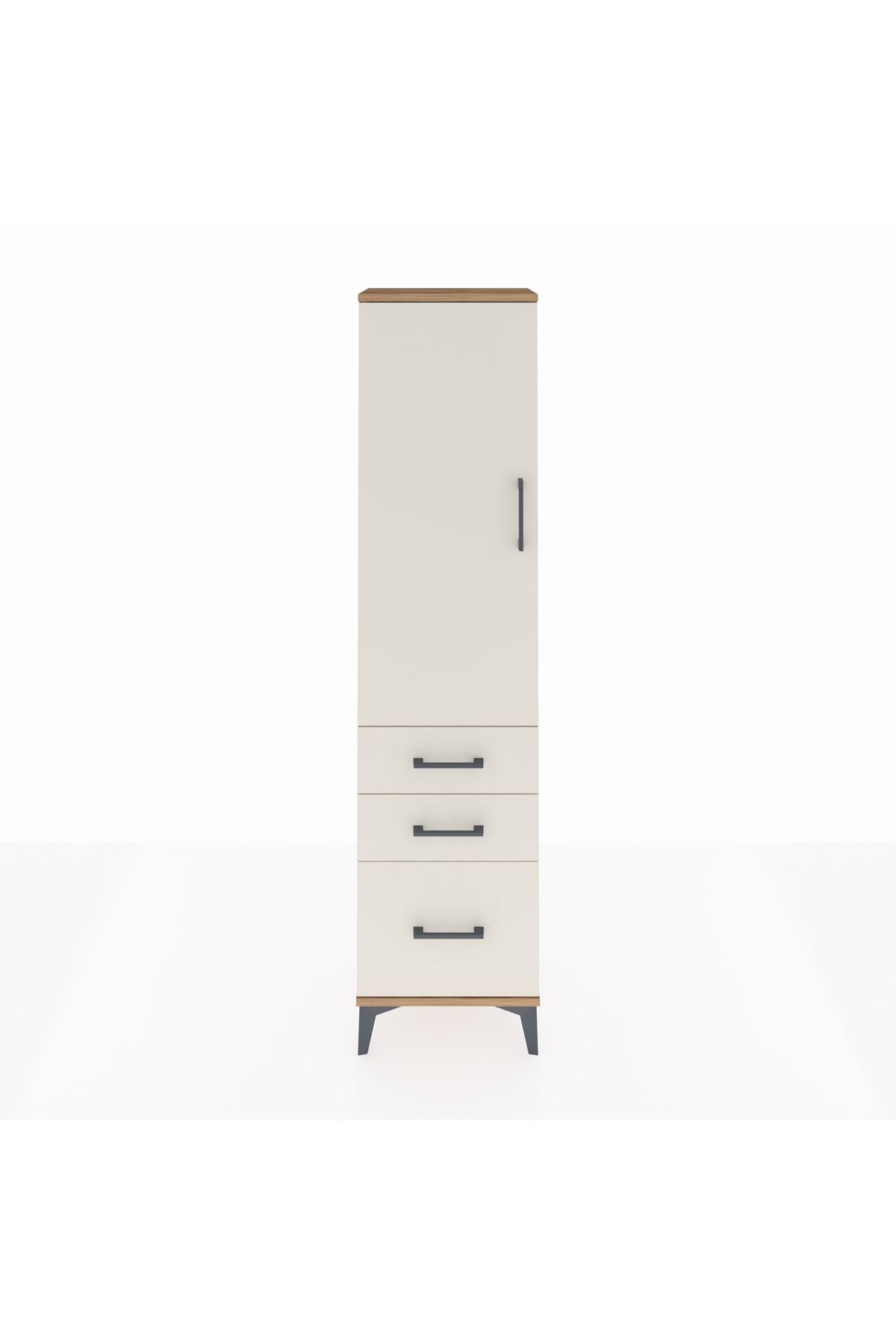 Arges Dolap 2 Raflı 3 Çekmeceli Tek Kapaklı 44x30x182 - S22M014V7A