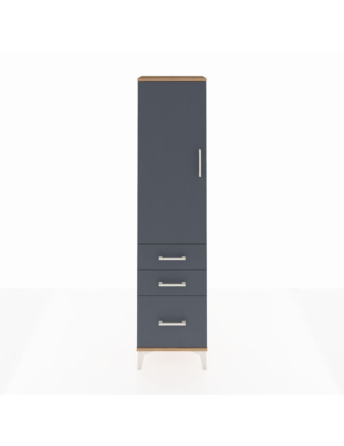 Arges Dolap 2 Raflı 3 Çekmeceli Tek Kapaklı 44x30x182 - S22M014V8A