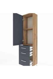 Arges Dolap 2 Raflı 3 Çekmeceli Tek Kapaklı 44x30x182 - S22M014V8A