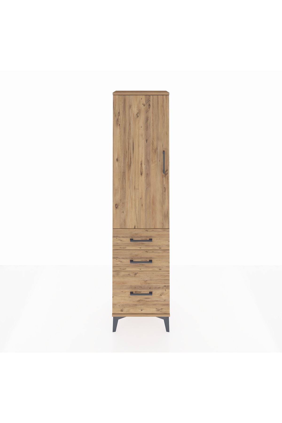 Arges Dolap 2 Raflı 3 Çekmeceli Tek Kapaklı 44x30x182 - S22M014V9A