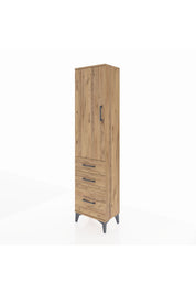 Arges Dolap 2 Raflı 3 Çekmeceli Tek Kapaklı 44x30x182 - S22M014V9A