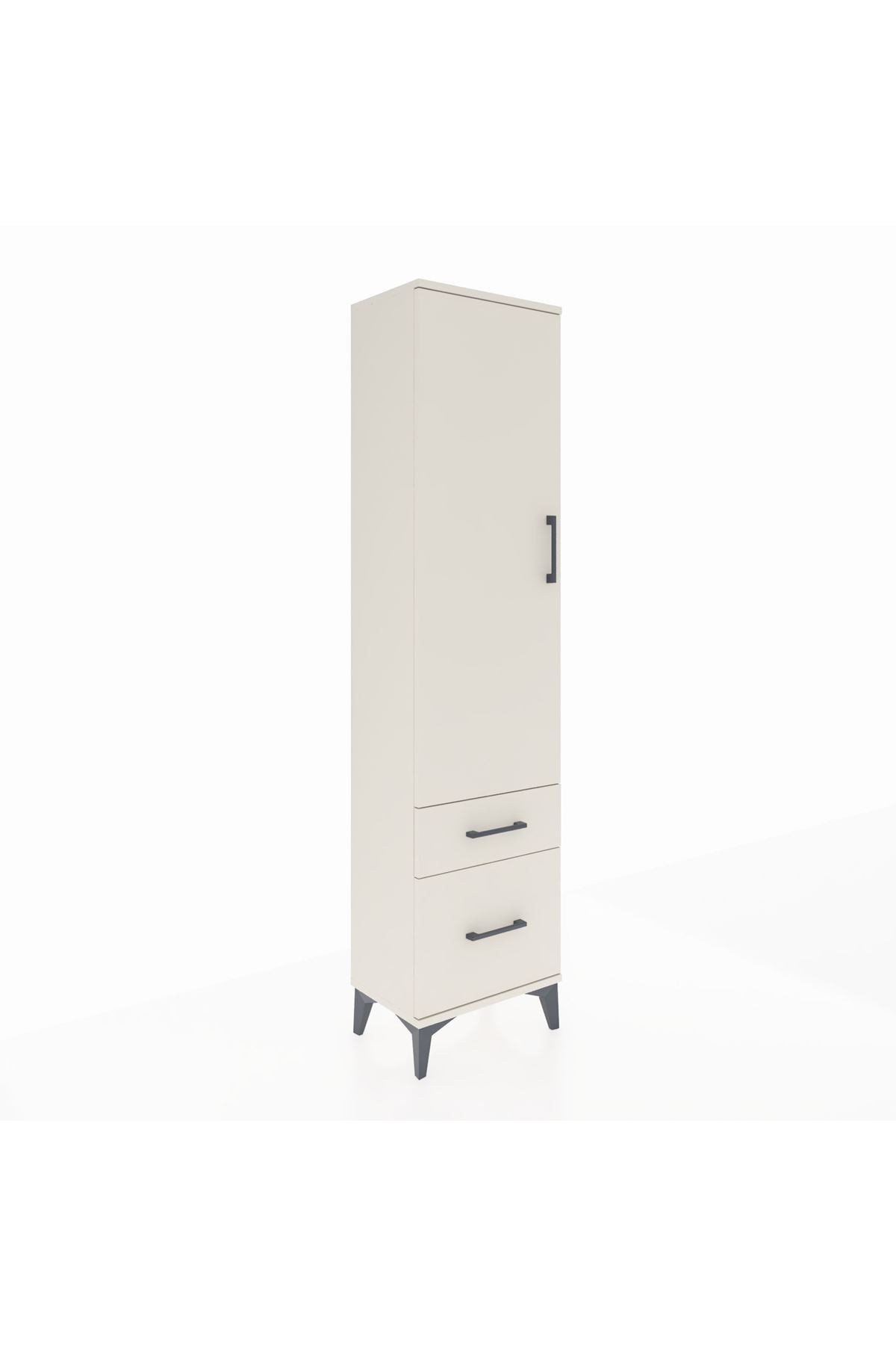 Arges Dolap 2 Raflı 2 Çekmeceli Tek Kapaklı 44x30x182 - S22M015V1A