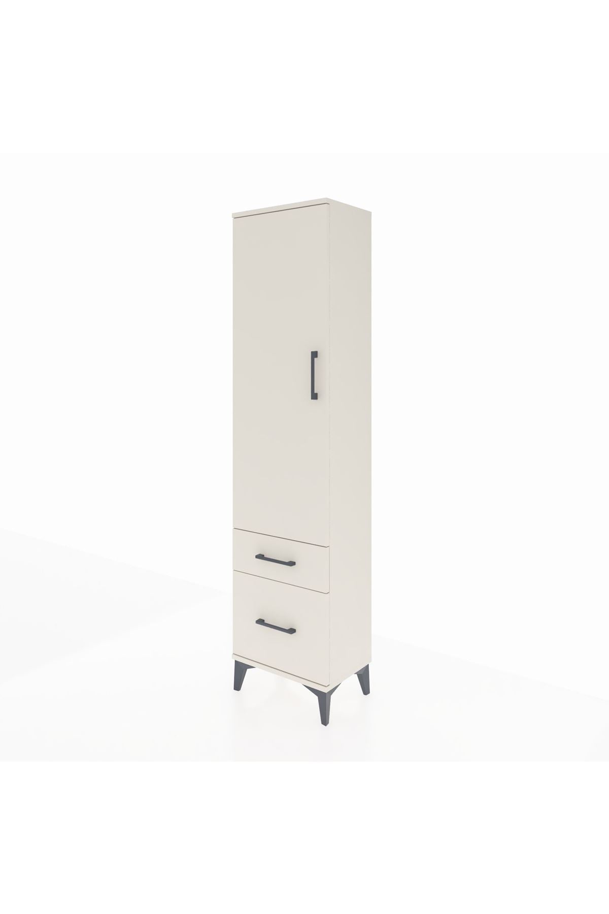 Arges Dolap 2 Raflı 2 Çekmeceli Tek Kapaklı 44x30x182 - S22M015V1A