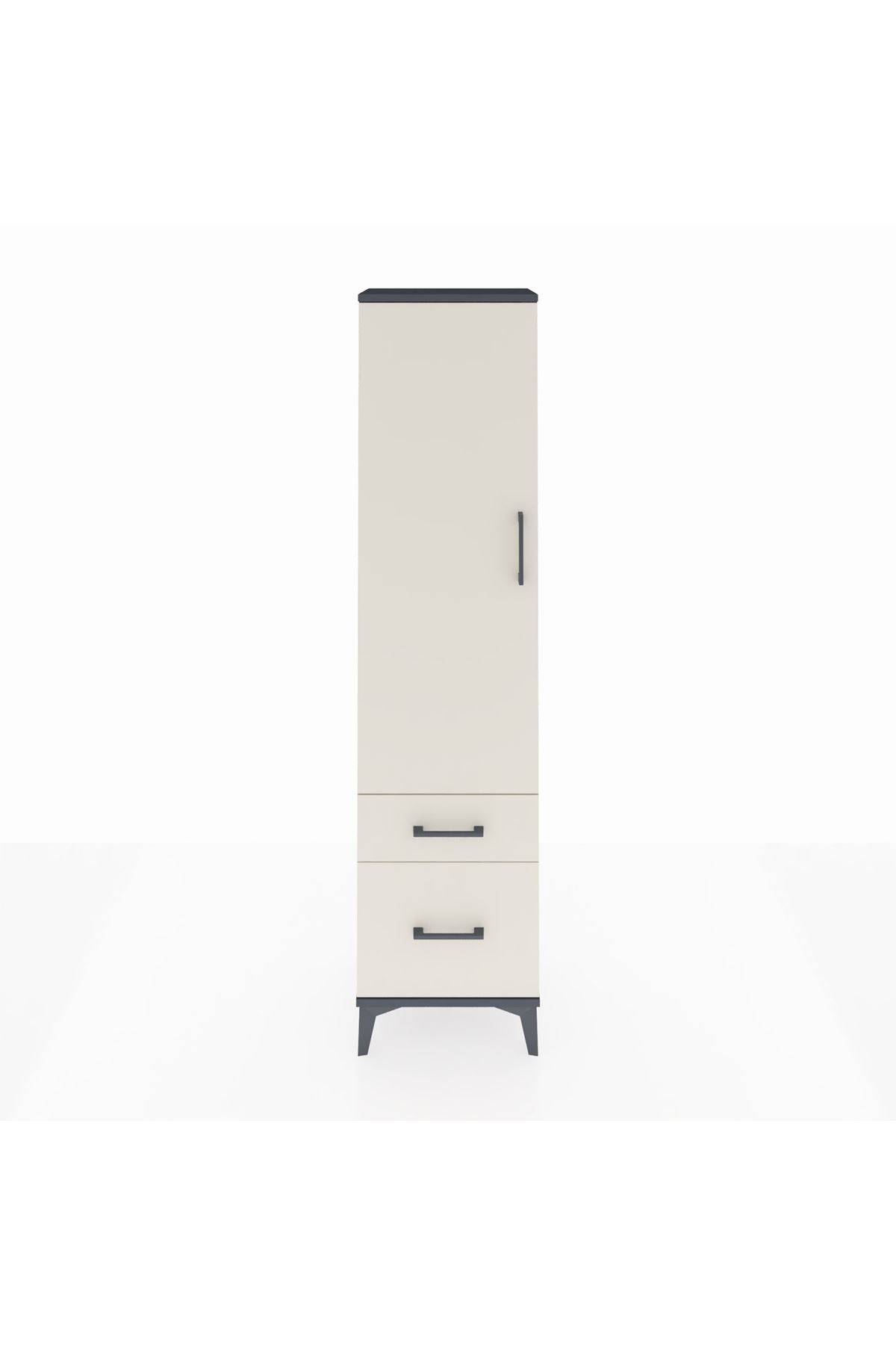 Arges Dolap 2 Raflı 2 Çekmeceli Tek Kapaklı 44x30x182 - S22M015V4A