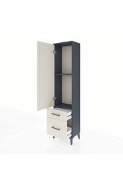 Arges Dolap 2 Raflı 2 Çekmeceli Tek Kapaklı 44x30x182 - S22M015V4A
