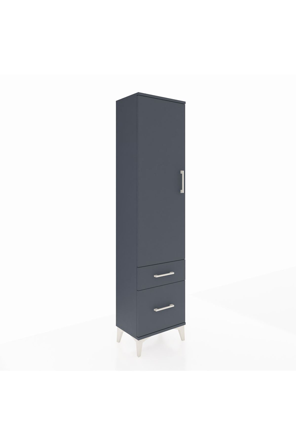 Arges Dolap 2 Raflı 2 Çekmeceli Tek Kapaklı 44x30x182 - S22M015V5A