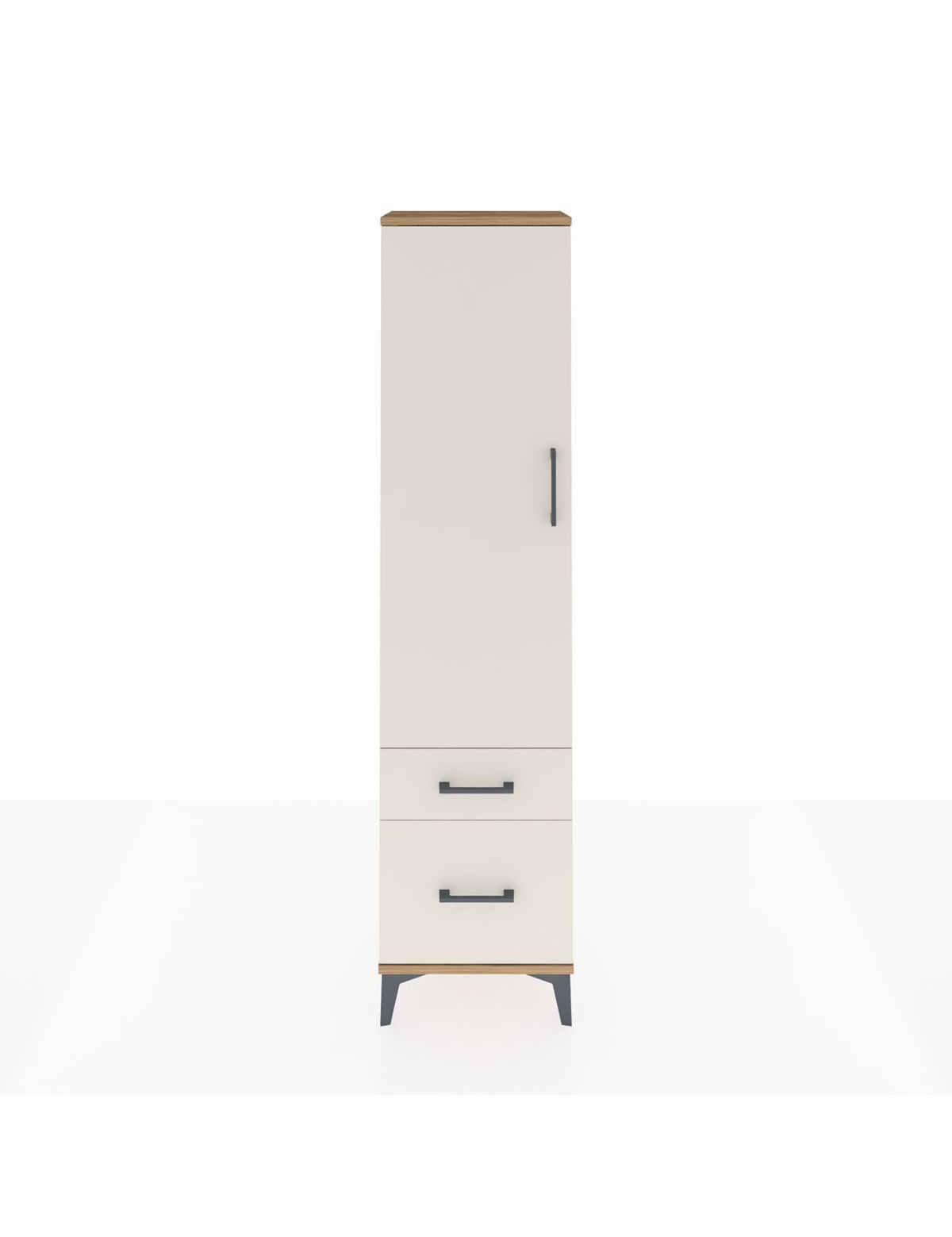Arges Dolap 2 Raflı 2 Çekmeceli Tek Kapaklı 44x30x182 - S22M015V7A