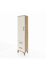 Arges Dolap 2 Raflı 2 Çekmeceli Tek Kapaklı 44x30x182 - S22M015V7A
