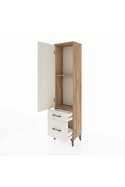Arges Dolap 2 Raflı 2 Çekmeceli Tek Kapaklı 44x30x182 - S22M015V7A