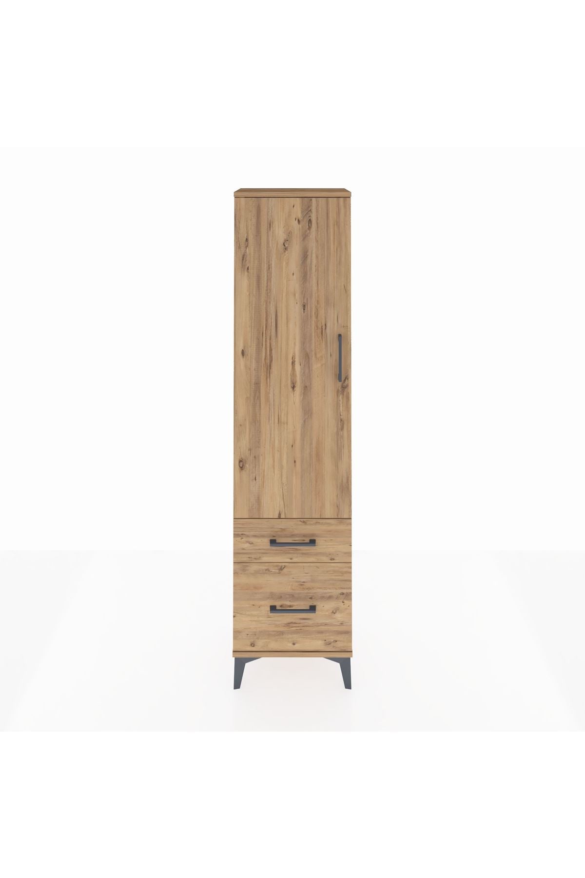 Arges Dolap 2 Raflı 2 Çekmeceli Tek Kapaklı 44x30x182 - S22M015V9A