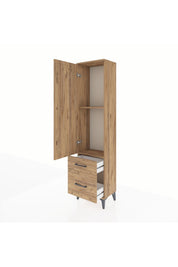 Arges Dolap 2 Raflı 2 Çekmeceli Tek Kapaklı 44x30x182 - S22M015V9A