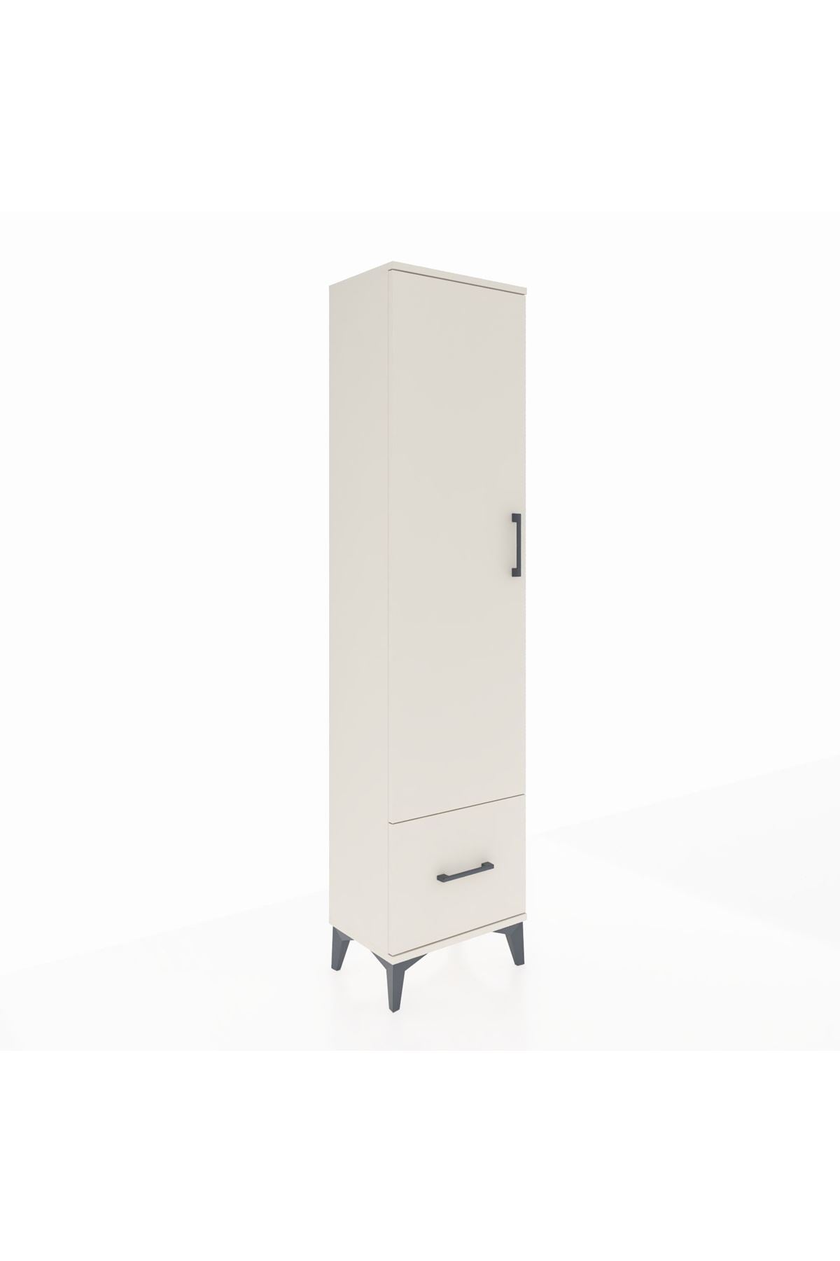 Arges Dolap 5 Raflı Tek Çekmeceli Tek Kapaklı 44x30x182 - S22M016V1A