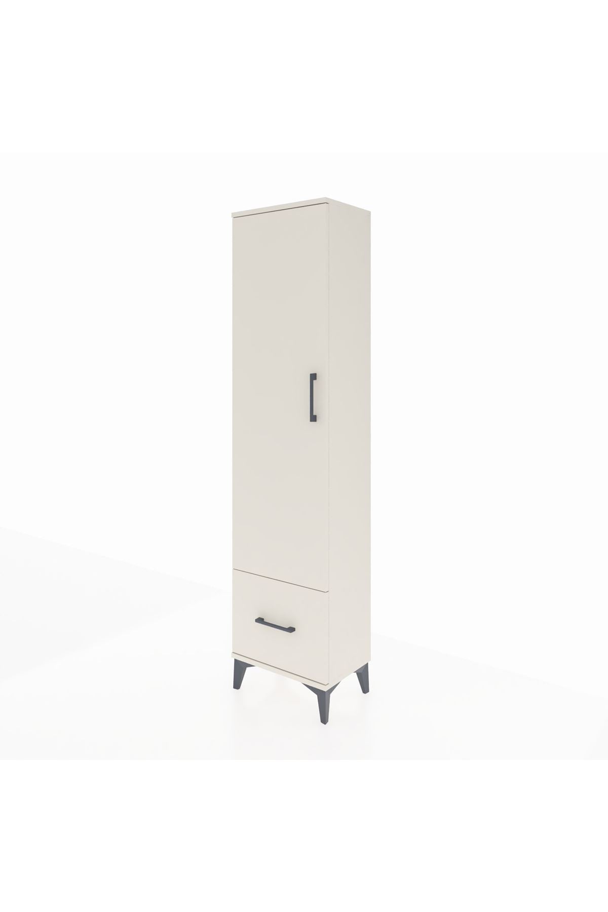 Arges Dolap 5 Raflı Tek Çekmeceli Tek Kapaklı 44x30x182 - S22M016V1A