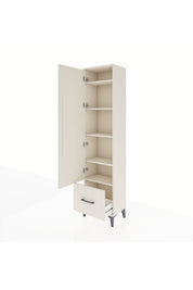 Arges Dolap 5 Raflı Tek Çekmeceli Tek Kapaklı 44x30x182 - S22M016V1A