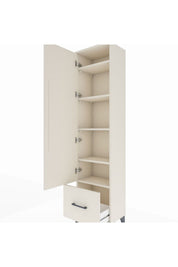 Arges Dolap 5 Raflı Tek Çekmeceli Tek Kapaklı 44x30x182 - S22M016V1A