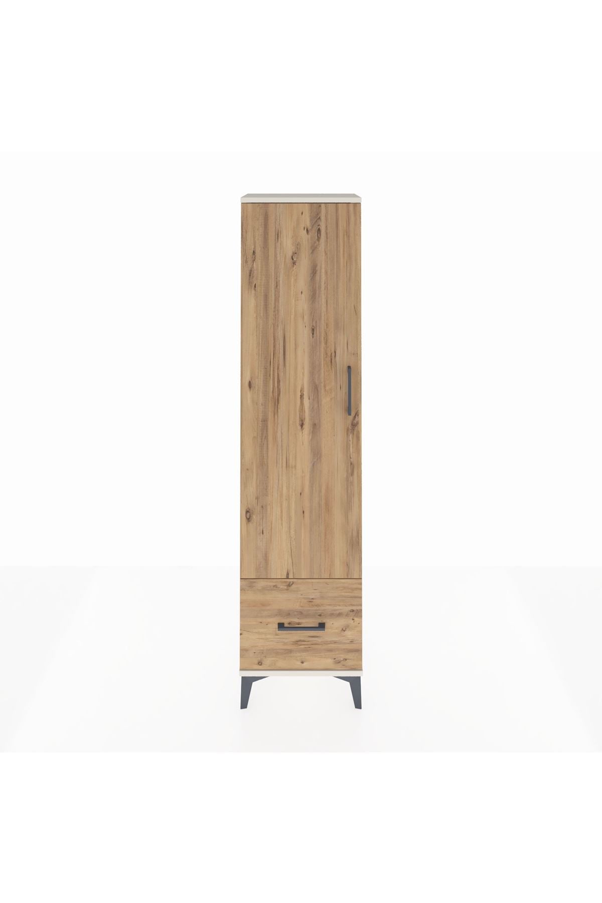 Arges Dolap 5 Raflı Tek Çekmeceli Tek Kapaklı 44x30x182 - S22M016V3A