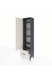 Arges Dolap 5 Raflı Tek Çekmeceli Tek Kapaklı 44x30x182 - S22M016V4A
