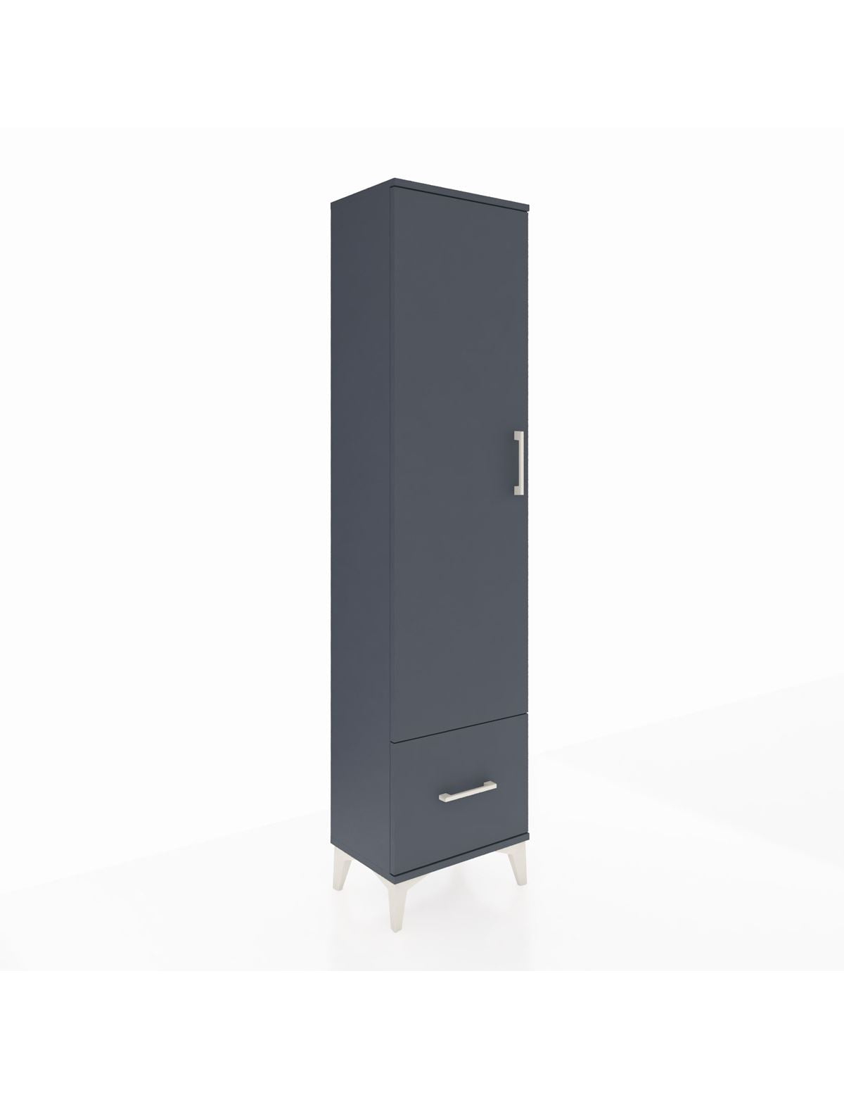 Arges Dolap 5 Raflı Tek Çekmeceli Tek Kapaklı 44x30x182 - S22M016V5A