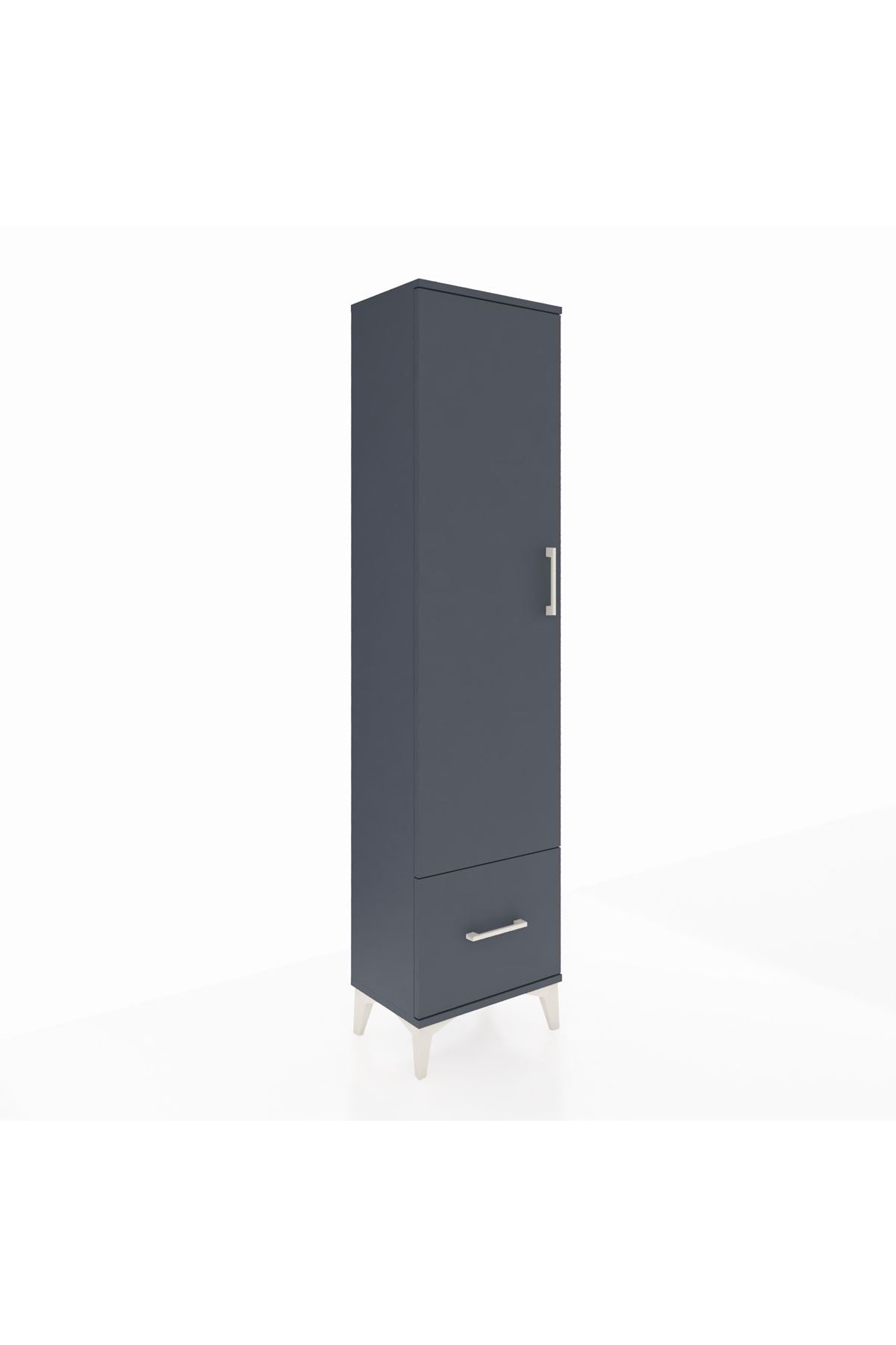 Arges Dolap 5 Raflı Tek Çekmeceli Tek Kapaklı 44x30x182 - S22M016V5A