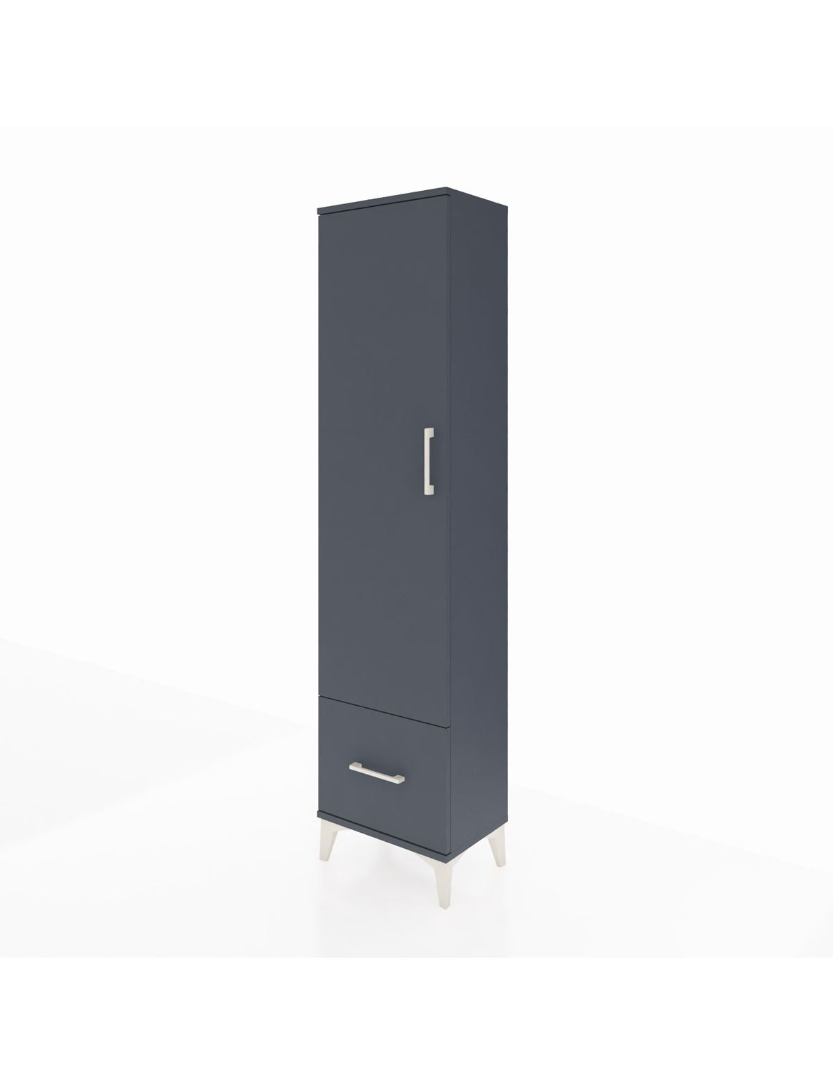 Arges Dolap 5 Raflı Tek Çekmeceli Tek Kapaklı 44x30x182 - S22M016V5A