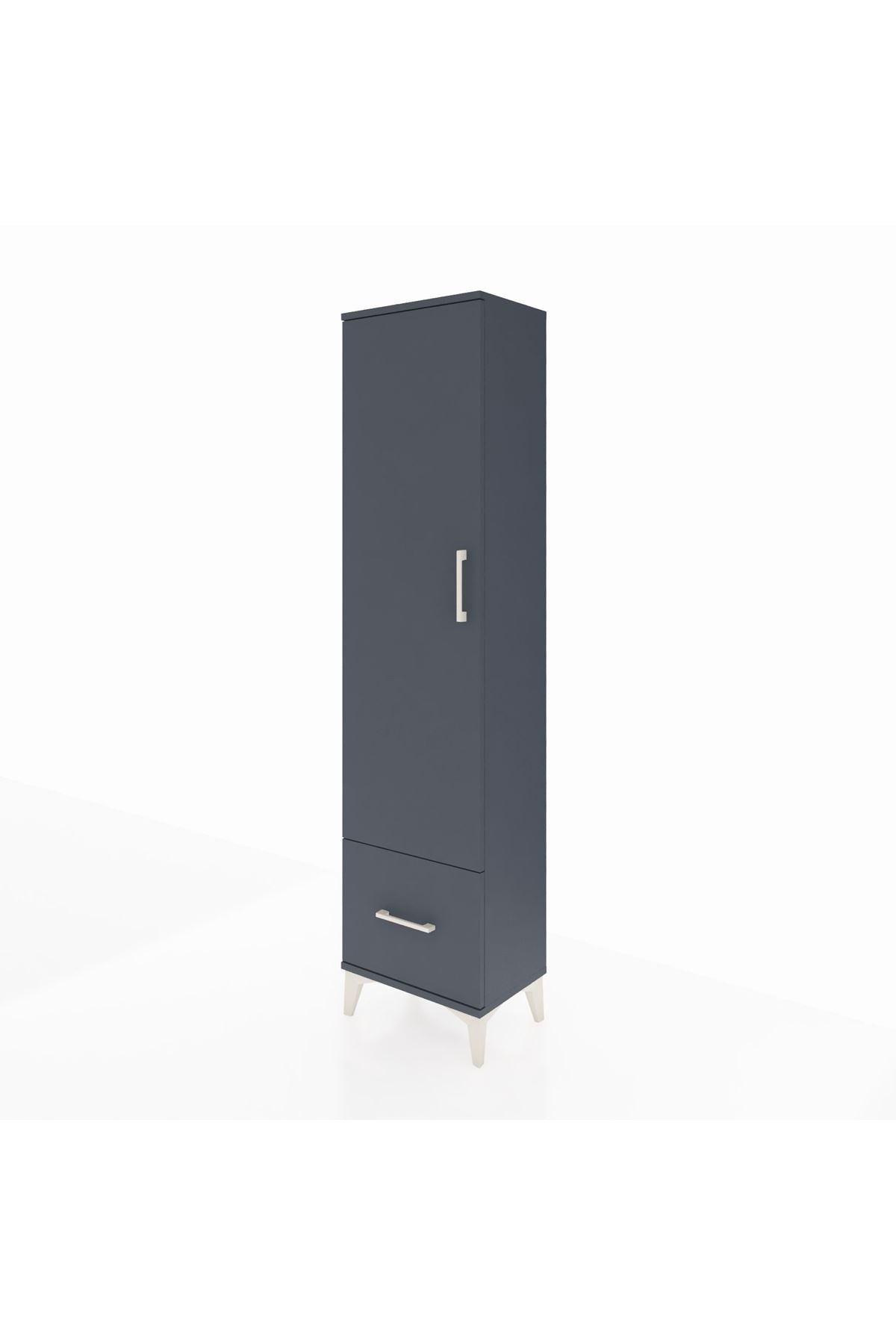 Arges Dolap 5 Raflı Tek Çekmeceli Tek Kapaklı 44x30x182 - S22M016V5A