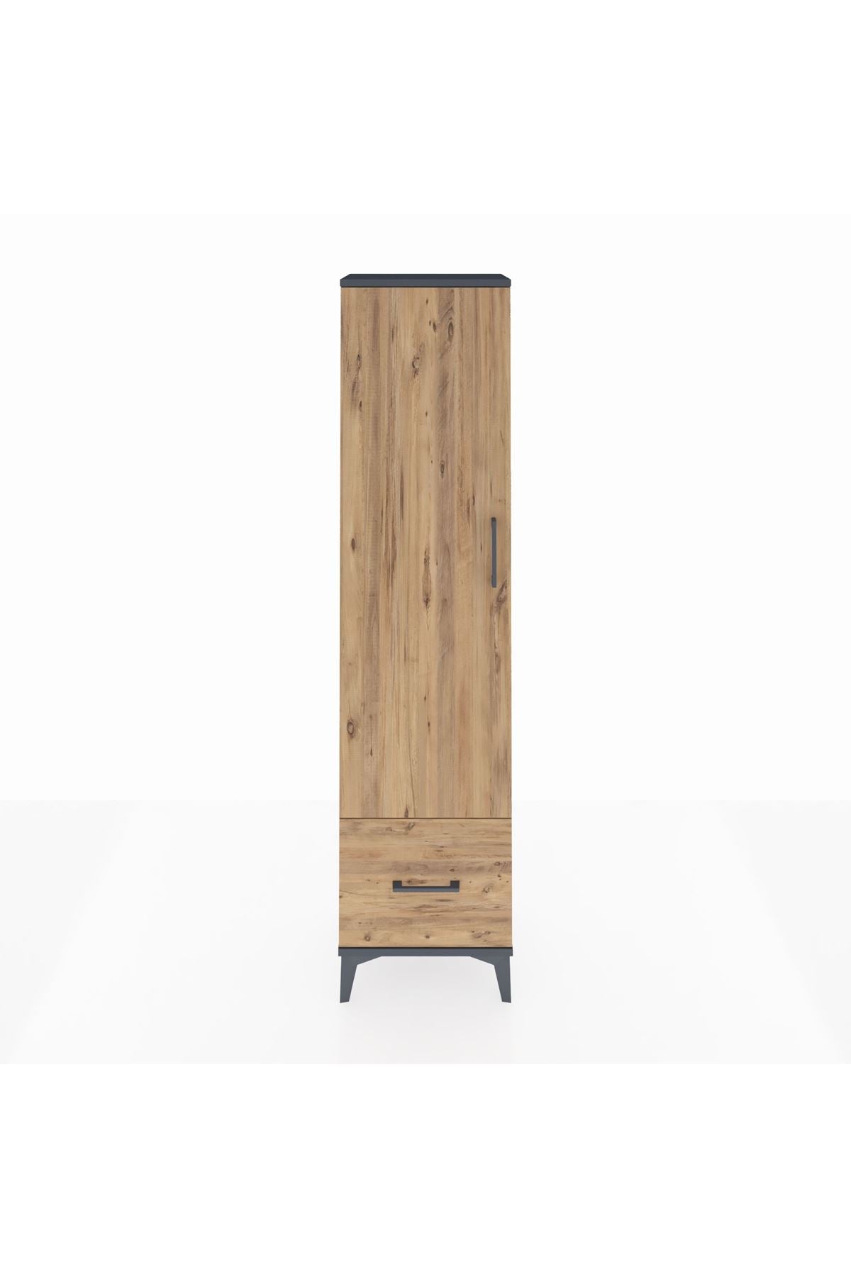Arges Dolap 5 Raflı Tek Çekmeceli Tek Kapaklı 44x30x182 - S22M016V6A